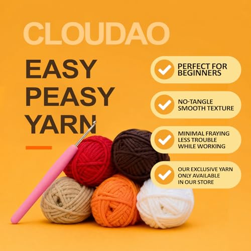 CLOUDAO 2 Pack Beginner Amigurumi Crochet Kit, Koala & Funny Poop DIY Craft Sets with Complete Supplies & Step-by-Step Tutorials