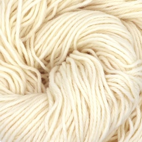 JubileeYarn Undyed Yarn - 70% Wool 30% Nylon - 100g/153 Yards - 3 Pack - color: Chunky Melody Undyed
