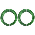 2 Rolls Aluminum Craft Wire, 9 Gauge (3mm) Flexible Metal Wire for Jewelry Making, 65.6 Ft (32.8 Ft/Roll) Bendable Armature Wire for Bonsai, Sculpting and DIY Crafts [Green] - size: 9Gauge 32.8Ft Each, style: Green
