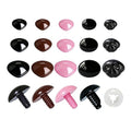 BESTCYC 83pcs Plastic Safety Noses 3 Size 15, 20, 26mm for DIY Crochet