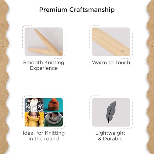 Knitter’s Pride Bamboo Luxe Fixed Circular Needle 40""(100cm) - US 7(4.5mm) - size: 4.50mm