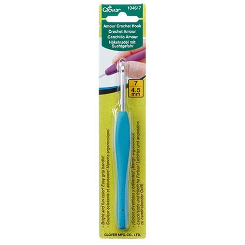 Clover 1048/I Crochet Hook, Green, Size I, 5.5 mm - size: US 7 / 4.50 mm