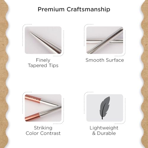 Knitter’s Pride Rosemist Fixed Circular Needles 32""(80cm) -US 10.5(6.5mm) - size: 6.50mm