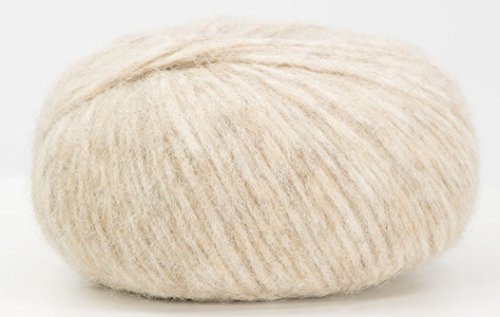 (Set of 3) Baby Alpaca Merino Wool Yarn [426 Yards Total] Oatmeal, #4 Worsted - color: Oatmeal