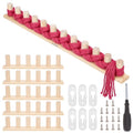 UNICRAFTALE 65" Chunky Knitting Blanket Loom Wooden Knitting Loom Kit Yarn Craft Crocheting Tools for Hand Weaving Beginner Looms Parent Craft Gift Making 12.99x1.81x2.76 Inch - size: 331x46x71mm