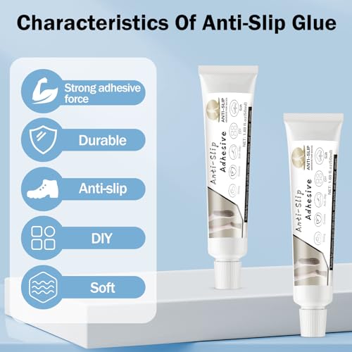 50ml Black Sock Stop Glue, Washable Anti-Slip Coating for Socks | Water-based, latex-free coating adds washable, waterproof grip to socks, pet socks, mats and other fabrics. - color: Black