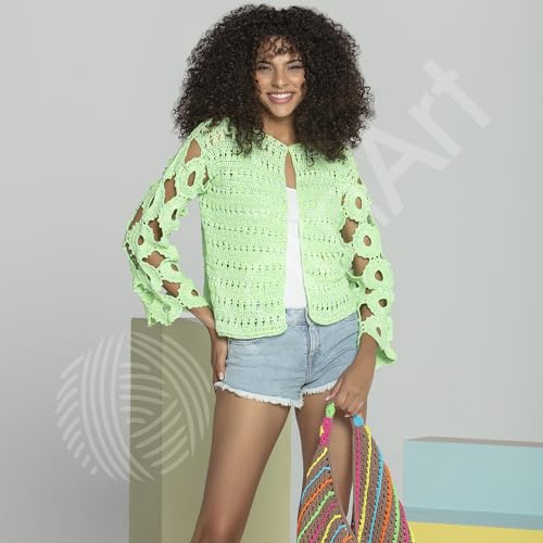 YarnArt Baby Cotton Multicolor Yarn – 50% Cotton 50% Acrylic – 50g (1.76oz), 165m (180yds) – Soft Lightweight Yarn for Knitting, Crochet, Amigurumi, Baby Clothes & Summer Projects (5202) - color: 5202