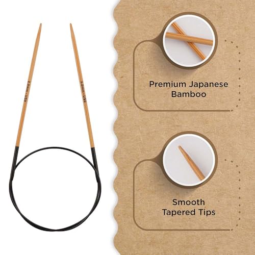 Knitter’s Pride Bamboo Luxe Fixed Circular Needle 32""(80cm) - US 0(2mm) - size: 2.00mm