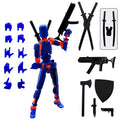 3D Printed Figure 5.54-inch Dummy13 with Weapon Expansion Set. (Dark Blue) - color: Dark Blue