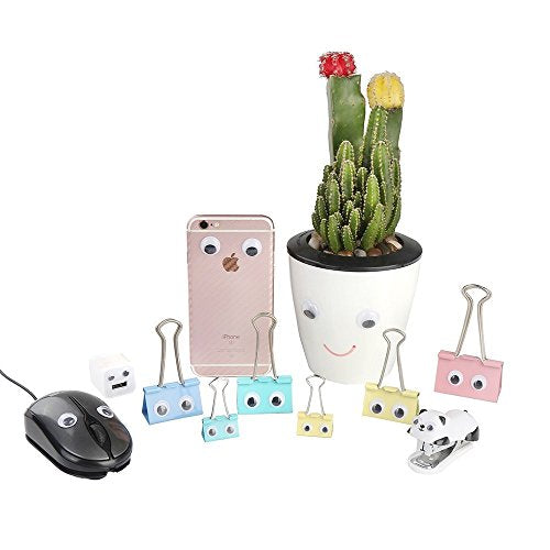 DECORA 20mm 500pc Round Wiggle Googly Eyes with Self-Adhesive - color: 20mm-500pcs