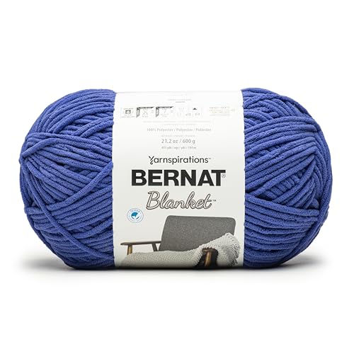 Bernat Blanket 600G - 1 Pack of 431 Yards/21.2 oz Surf 100% Polyester Yarn - color: Surf