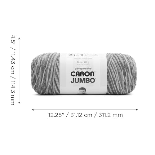 Caron Jumbo Ombre Yarn, 12 oz, Chocolate Variegate, 1 Ball