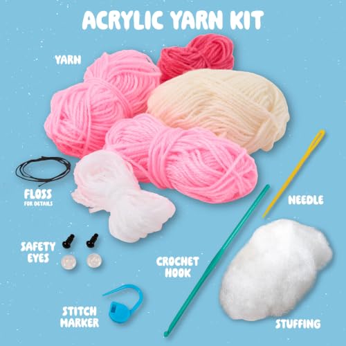Bucilla, Complete Crochet Kit for Beginners, Amigurumi Besties, A-Dough-Rable - color: A-Dough-Rable