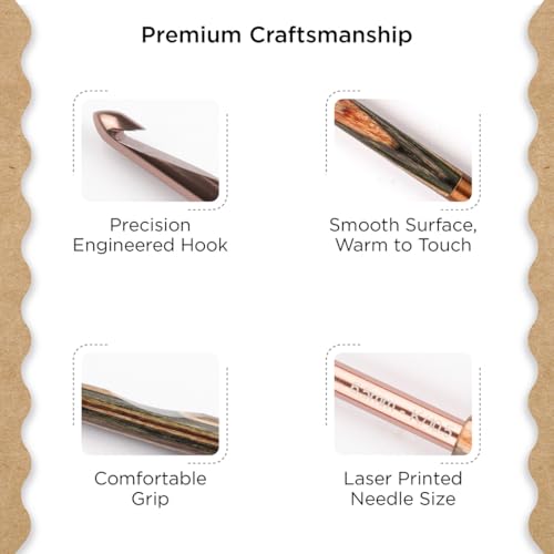Knitter’s Pride Terra Single-Ended Crochet Hook US K(6.5mm) - size: 6.50mm