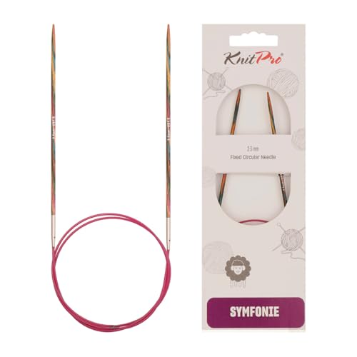 KNITPRO 100 cm x 2.5 mm Symfonie Fixed Circular Needles, Multi-Color - size: 2.5