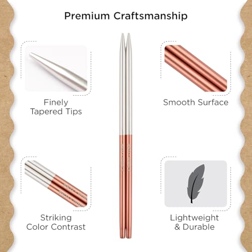 Knitter’s Pride Rosemist Interchangeable Needle 5""(13cm) - US 4(3.5mm) - size: 3.50mm