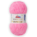 1 Skein/Pack Himalaya Dolphin Baby Chenille Yarn, Each Ball 100 gr (3.5 oz), 120 m (132 Yards), 100% Polyester, Super Bulky Baby Blanket Velvet Amigurumi Yarn, 80309 - Pink - color: 80309 - Pink