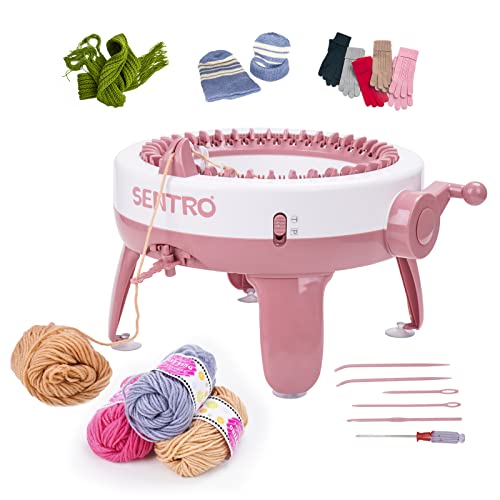 SOBOANT Knitting Machines, 40 Needle Machine,DIY Board Rotary Double Loom, Creative Wool Machine for Adults, Children, Beginners (40W)