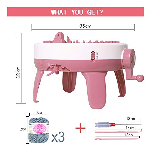 FYGAIN SENTRO Knitting Machine 40 Needles, Automatic Circular Knitting Crochet Machine for Kids/Adults - size: 40 Needles