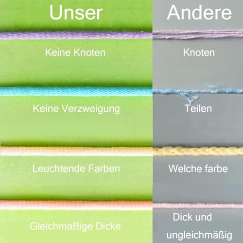 Maxee 250g(5x50g) Acrylic Yarn for Crocheting and Knitting, Multicolor Hilo Acrílico, 5 Skeins of 100m(109 Yards), 5ply Soft, Beginner/Professional Kit - color: 10P- 20
