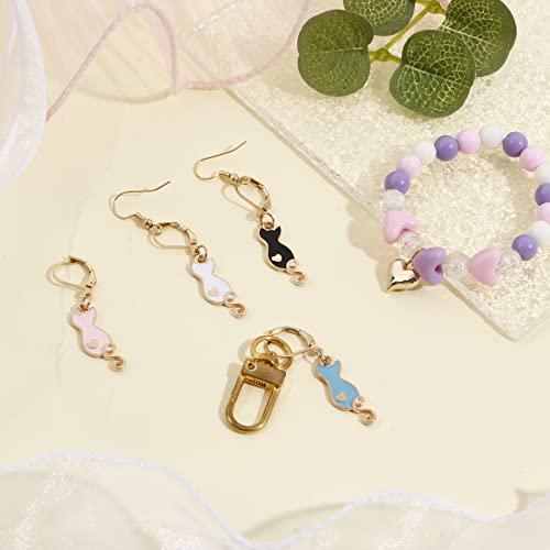 DoreenBeads Stitch Markers for Crocheting and Knitting | Alloy Enamel Crochet Marker Crochet Gifts for Knitting Weaving Sewing Accessories Quilting Jewelry Making - color: Cats Sitting on the Back