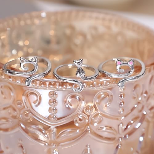 2Pcs Adjustable Open Joint Crochet Ring/Fashion women Finger Rings - color: Silver2