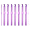 uxcell 20Pcs Aluminum Crochet Hook 4.5mm US Size 7 Knitting Needles for DIY Craft Yarn Purple - color: Purple, size: 4.5mm