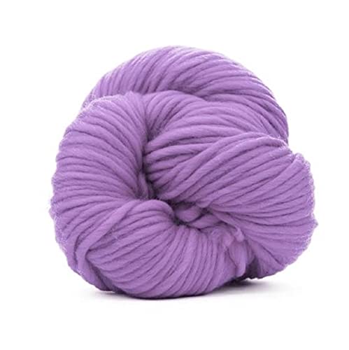 Revolution Fibers | Premium Super Bulky Merino Wool Yarn | 100-Grams of 100% Chunky Weight for Knitting, Crochet, Baby Blanket, Dyed, Felting, Weaving | Lavender Purple - color: Lavender (Purple)