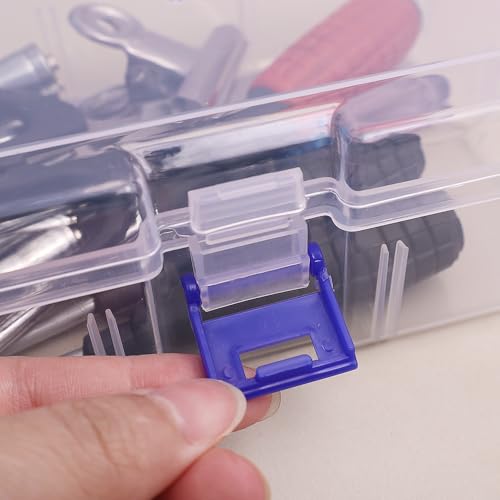 1PCS Plastic Boxes Clear Rectangular Organizer Case Hardware Tool Jewelry Container Packaging Beads Storage Box,18 * 11.8 * 5.5cm