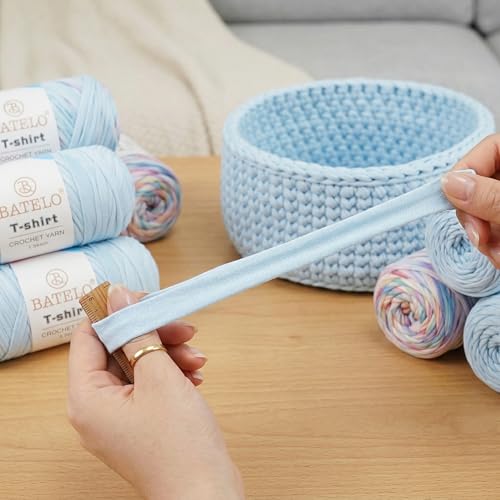 2 Pack T-Shirt Yarn for Beginner Crochet Bags/Basket/Coaster, 400g/144yds High Elastic Thick Polyester Fabric (Light Khaki+Coffee) - color: Light Khaki+Coffee