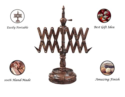 Merit wooden craft Yarn Large Ball Winder and Table Top Swift Winder Knitting and Crochet Umbrella Winder Holder Hand Operated Knitting Winding Tools Wool Winder. (Lichtenberg Swift) - color: Lichtenberg swift