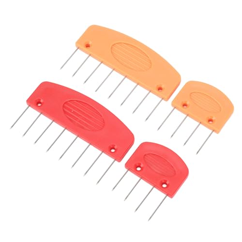 Knit Blocking Comb, Stainless Steel and Plastic Knit Blocking Pins with Storage Box, for Wool Cotton Yarn Knitting Projects at Home Studio