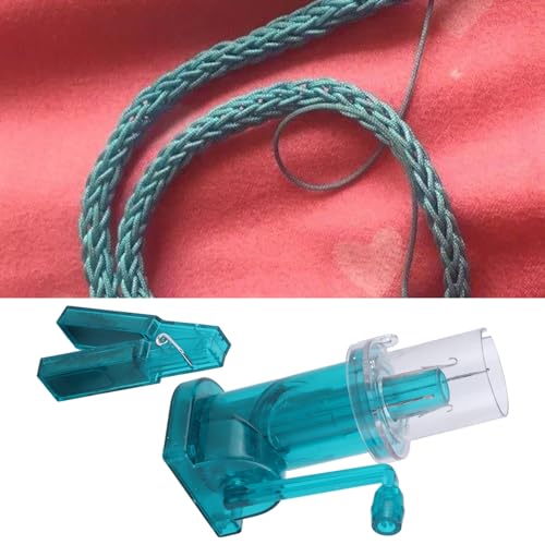 FLEXMAN Hand Operated Knitting Machine, Household Hand Spool Knitter Craft Bracelet Weave Tool with Crochet Hook for Knit Sweaters Gloves Bracelets for Weaving Beginners