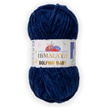 1 Skein/Pack Himalaya Dolphin Baby Chenille Yarn, Each Ball 100 gr (3.5 oz), 120 m (132 Yards), 100% Polyester, Super Bulky Baby Blanket Velvet Amigurumi Yarn, 80321 - Navy Blue - color: 80321 - Navy Blue