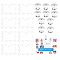 8 PCS Badge Buddy Pin Holders with 10 Locking Backs - 10 HoleAcrylic Displays, Gift for Nurses, Students & Employees (Horizontal) - color: Horizontal