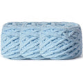 3 Pack Pack Plush Chenille Chunky Yarn 100g (49.2yd) - Fluffy Velvet Yarn Crochet for Blanket Knitting and Crocheting - Baby Yarns for Crocheting Soft - Amigurumi Yarns (Lake Blue) - color: 3 Lake Blue