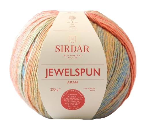 Sirdar Jewelspun Aran - Citrine Sunrise (849) - 200g - color: Citrine Sunrise