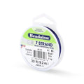 Beadalon 7-Strand Stainless Steel Beading Wire, .015 in / 0.38 mm - Blue | Nylon-Coated, Polished Finish, Tarnish-Resistant, 30 ft DIY Jewelry Making, & Everyday Bead Stringing Projects, Made in USA - color: Blue, style: .015 in / 0.38 mm , 30 ft / 9.2 m