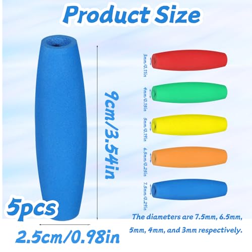 5 PCS Crochet Hook Grip Ergonomic Crochet Hook Grip Handle for Crocheting and Knitting Fits 2mm-10mm Comfortable Removable Cushions Hands Handle
