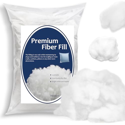 Bupete 1.9lb/31.7oz Polyfill Stuffing, (1.8oz~4.18lb) Pillow Stuffing | Pillow Filling Stuffing for Couch Pillows, Stuffing for Pillows, Fiber Filling Stuffing, Polyester Fiberfill Stuffing - color: White 31.7oz