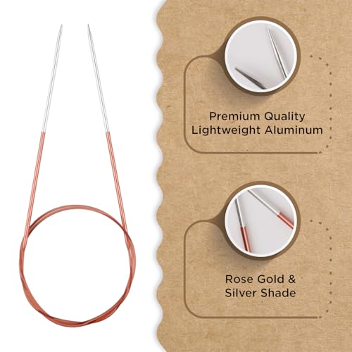 Knitter’s Pride Rosemist Fixed Circular Needles 32""(80cm) - US 1.5(2.5mm) - size: 2.50mm