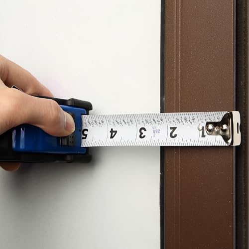 Mr. Pen- Retractable Tape Measure 25 ft, 2 Pack, Dark Blue, Easy Read | Steel Retractable Measuring Tape with Fractions, Ideal for Construction & DIY Projects - color: Dark Blue, size: 2 pcs