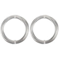 2 Rolls Aluminum Craft Wire, 9 Gauge (3mm) Flexible Metal Wire for Jewelry Making, 32.8 Ft (16.4 Ft/Roll) Bendable Armature Wire for Bonsai, Sculpting and DIY Crafts [Silver] - size: 9Gauge 16.4Ft Each, style: Silver