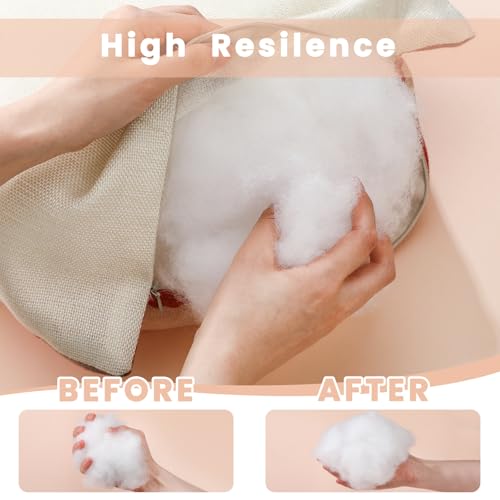 Woanger 1.1 Pound/ 18oz Polyester Polyfill Stuffing for Stuffed Animals Pillow Cushions Soft Cotton Poly Fiberfill Stuffing High Resilience Fiber for Couch Making Fluff Crafts Home Decors - size: 1.1 Pound/ 18oz