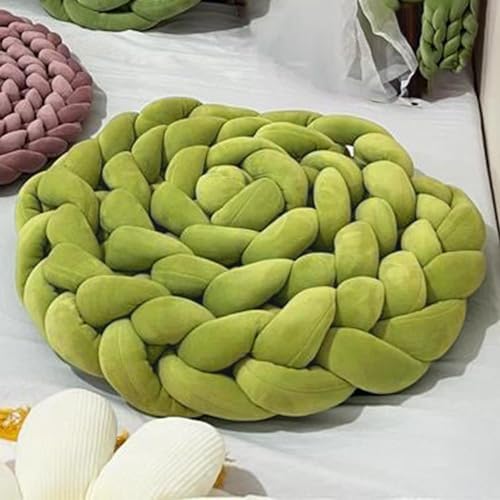 Velvet Chunky Yarn Bulky Giant Arm Knitting Yar n, Super Soft Tubular Weight Jumbo Ya rn,DIY Crochet Hand Knitting Thick Yar n for Blanket,Pet Bed, Rugs Pillow,Handbag(1.1lb-Green) - color: Green, size: 1.1 lb