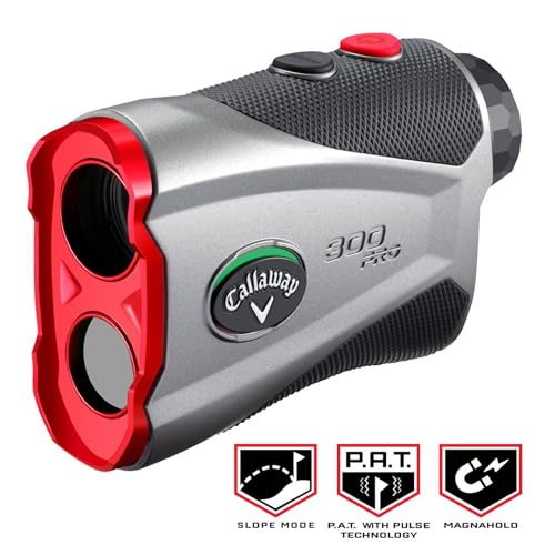 Callaway 300 Pro Golf Laser Rangefinder (with External Slope Switch) - color: Red