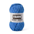 Fluffy Chunky Chenille Crochet Yarn, Baby Yarn for Crocheting Soft Blanket, Bulky Velvet Yarn (100g/54.8yds), Plush Amigurumi Yarn for Knitting Crafts, Scarves, Puzzle (Blue) - color: Blue