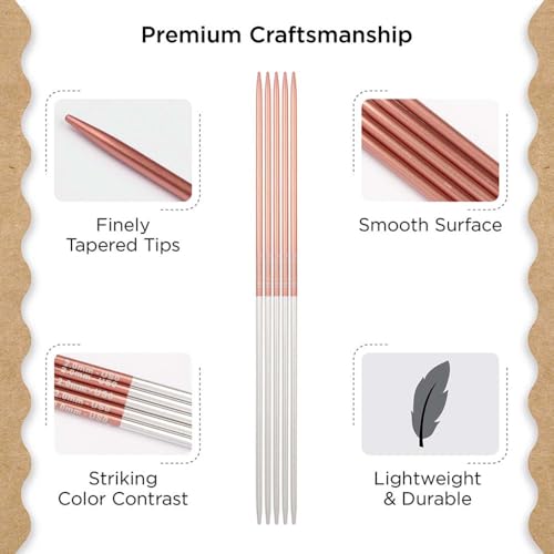 Knitter’s Pride Rosemist Double-Point Needle 6""(15cm) - US 0(2mm) - size: 2.00mm