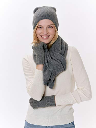 Cashmere Knitted Scarf for Women by Style Republic - color: Gray