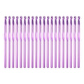 uxcell 20Pcs Aluminum Crochet Hook 6.5mm US Size K (Size 10.5) Knitting Needles for DIY Craft Yarn Purple - color: Purple, size: 6.5mm